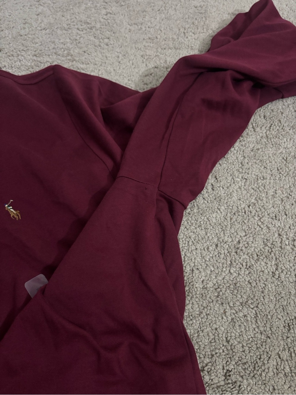 Polo Ralph Lauren Men's Long-Sleeve Polo Shirt - Burgundy Size 2XL - Picture 13 of 13